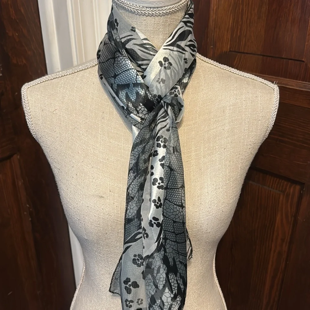 Animal Mixed Print Polyester Scarf